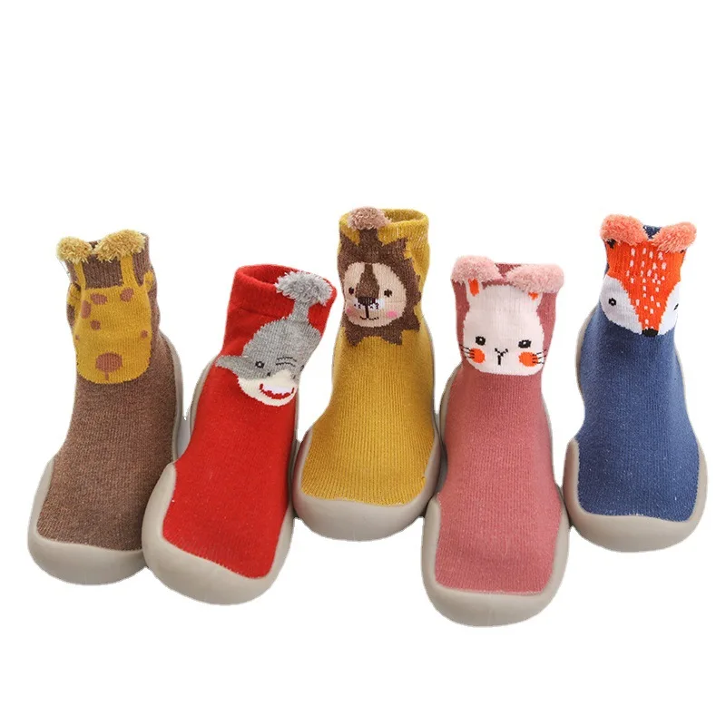 Children's First Shoes Walking Shoes Spring Fall Floor Socks Infant Non-slip Soft Bottom Floor Shoes For Boys And Girls Indoor