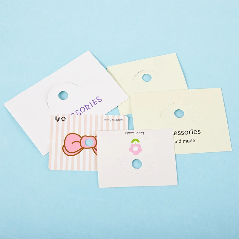 

50 шт., картонные аксессуары для волос