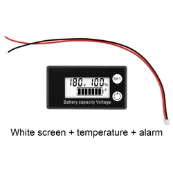 LCD Screen Display Battery Voltmeter & Capacity Indicator for Various Battery Types (Advanced Version)