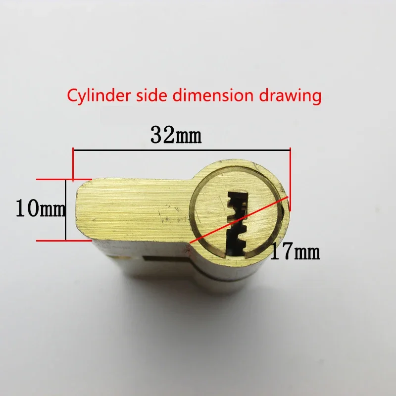 Anti-theft Cylinder Door Lock Core Old-fashioned Access Door Double-open All-copper AB Lock Core Universal 7-pcs Keys door lock cylinder