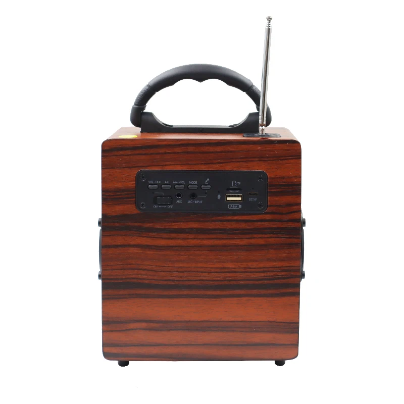 Wooden Wireless Bluetooth Audio Full Range Speaker Subwoofer Home Card Portable Mobile Phone Computer Bluetooth Small Speaker