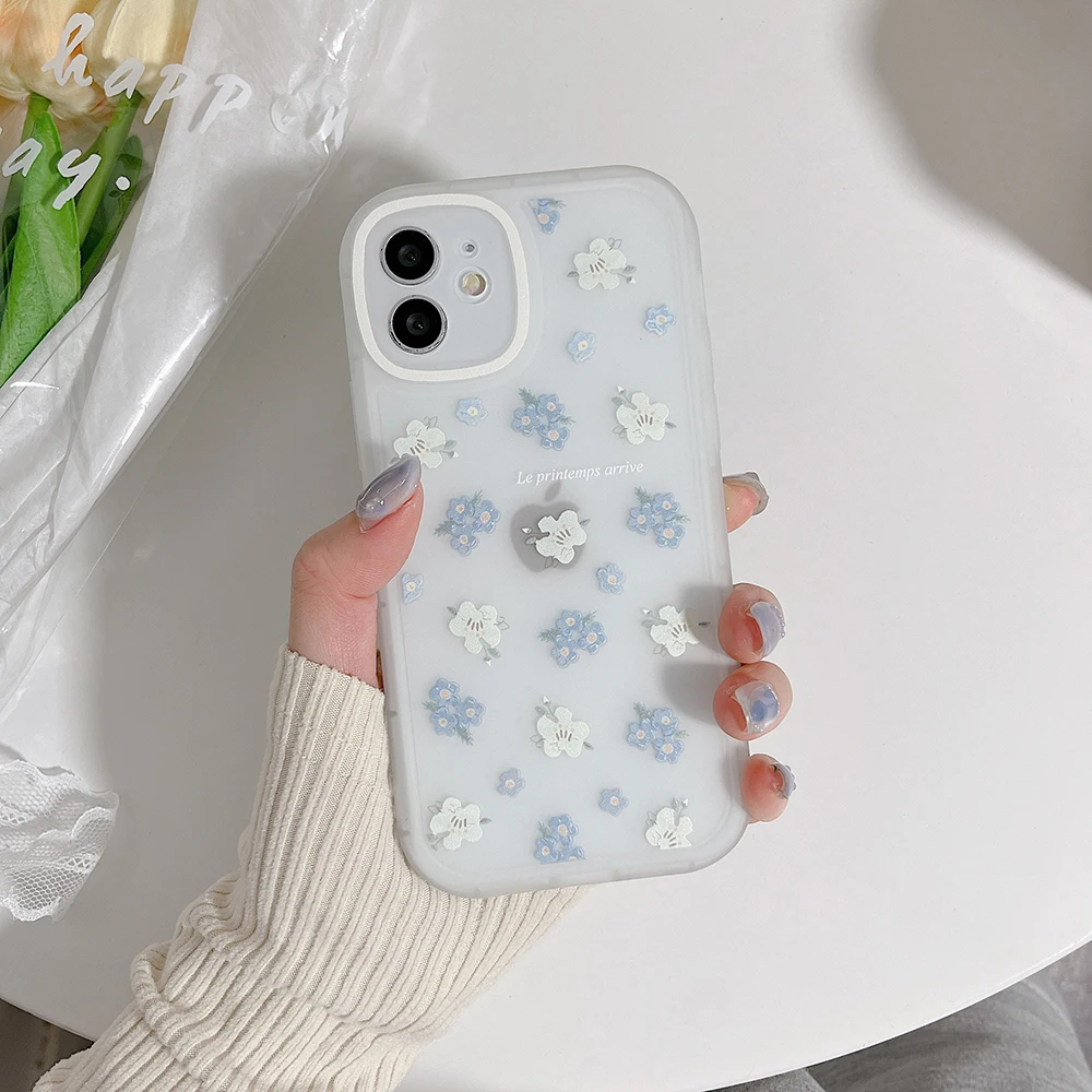 Clear & white phone case