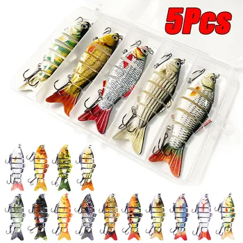 5pc Multi Jointed Sinking Wobbler Crankbait 1