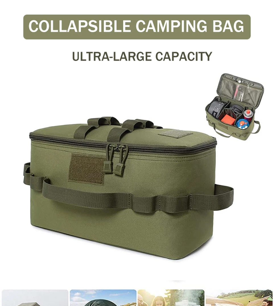 Description Picture 2 of itemFunctional Portable Folding Outdoor Camping, Picnicking, Self Driving, Cooking, Tableware Storage, Handbag