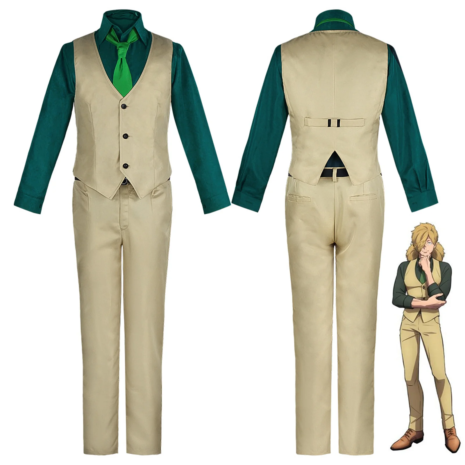 

Anime Cos Kemono Jihen Cosplay Costumes Outfit Halloween Christmas Men Uniform Suits