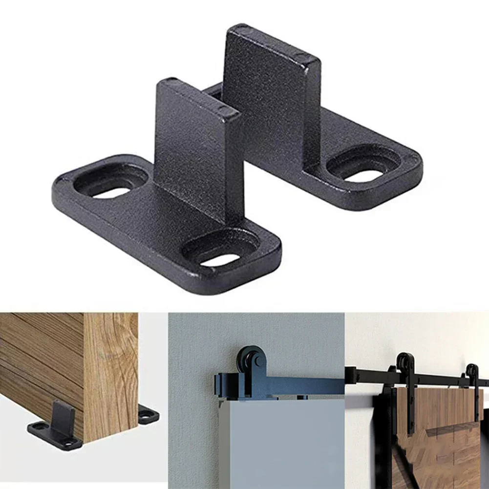 Sliding Barn Door Guide 2pcs Adjustable Stay Roller for Bottom of Sliding Door Silent