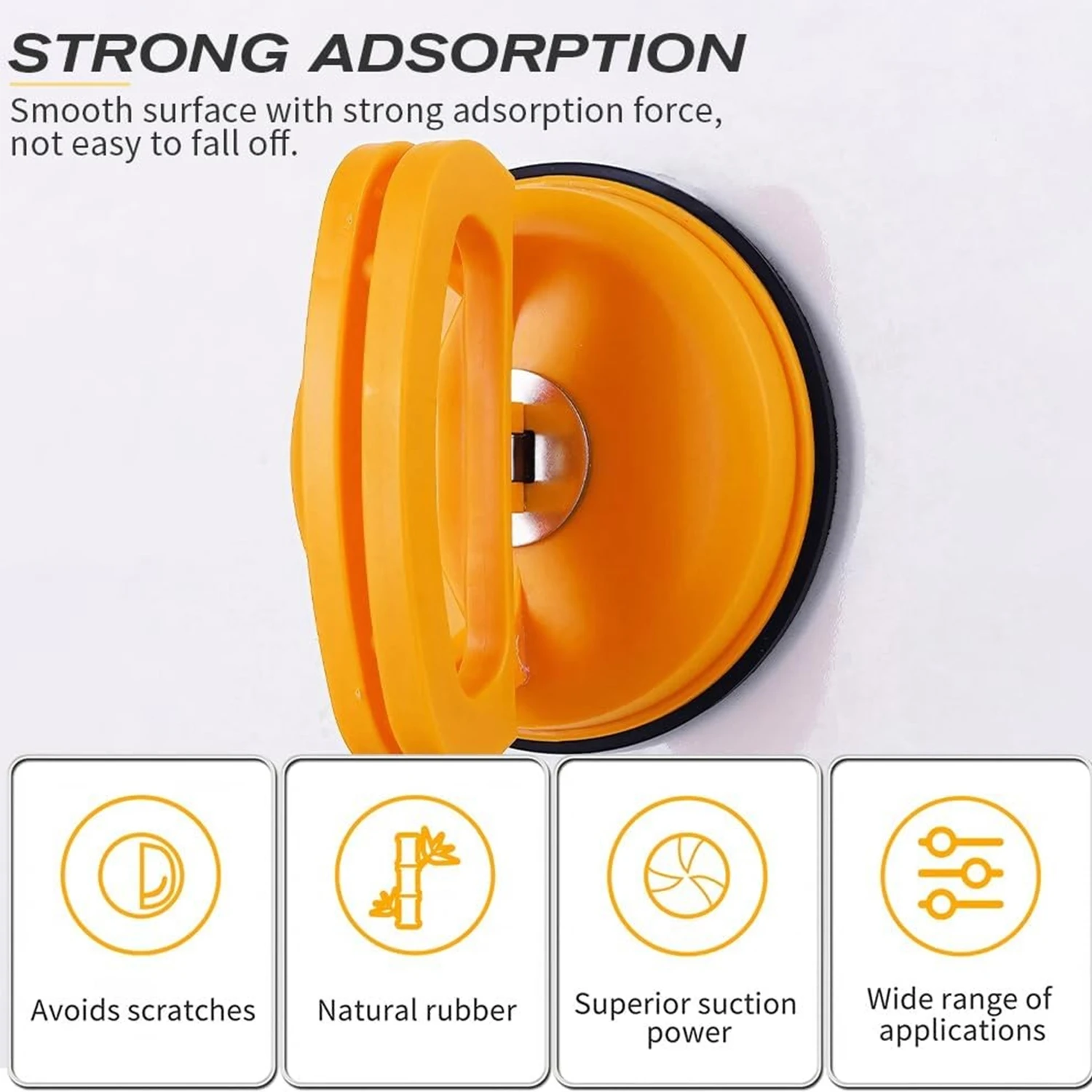 For Car Dent Glass Suction Removal Tool Car Repair Tool Body Repair Puller Yellow Suction Cup Remove Dents Puller