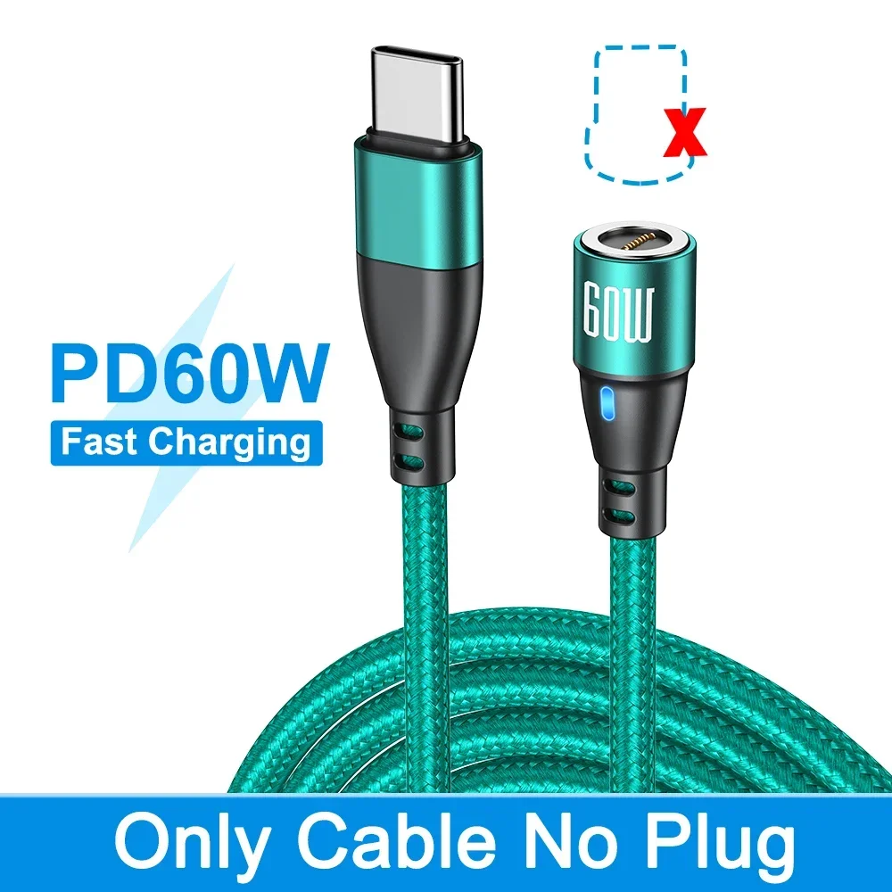 Magnetic Fast Charging USB-C Cable - 60W Power Delivery