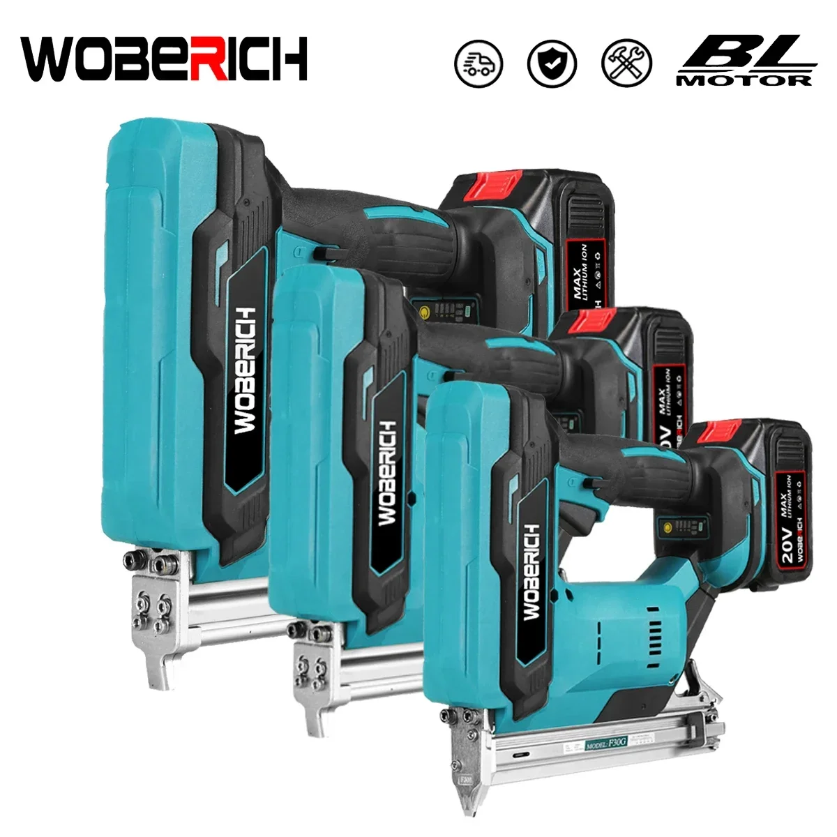 Brushless Wireless Cordless Electric Nail Gun Stapler Nailer Straight U Staples F30 422J 1022J For Makita/WOBERICH Battery ikide drink filter stand water purifier rose gold household straight battery after sales service system more than 3 years