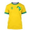Children's T-Shirts Brazil T-Shirts Beautifully Designed Round Neck Oversized Streetwear Casual Wear Boys Girls Adult Sportswear 1