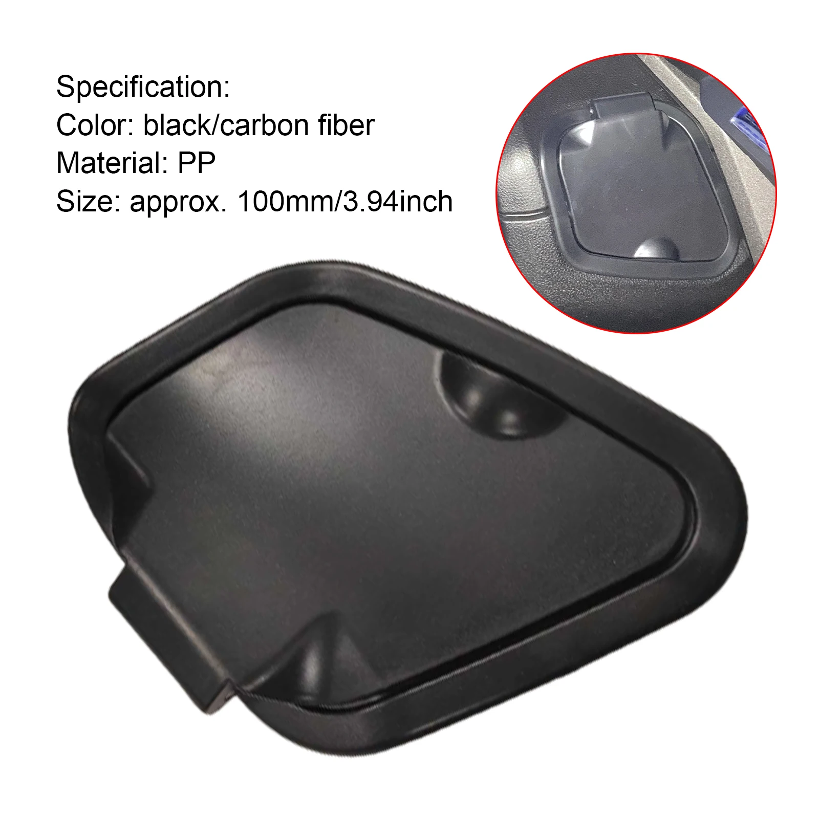 PP Side Pocket Cover Charger Waterproof Cap Modified ABS Side Pocket Cover Motorcycle Parts For Yamaha Nmax v2-Frame motorcycle accessories