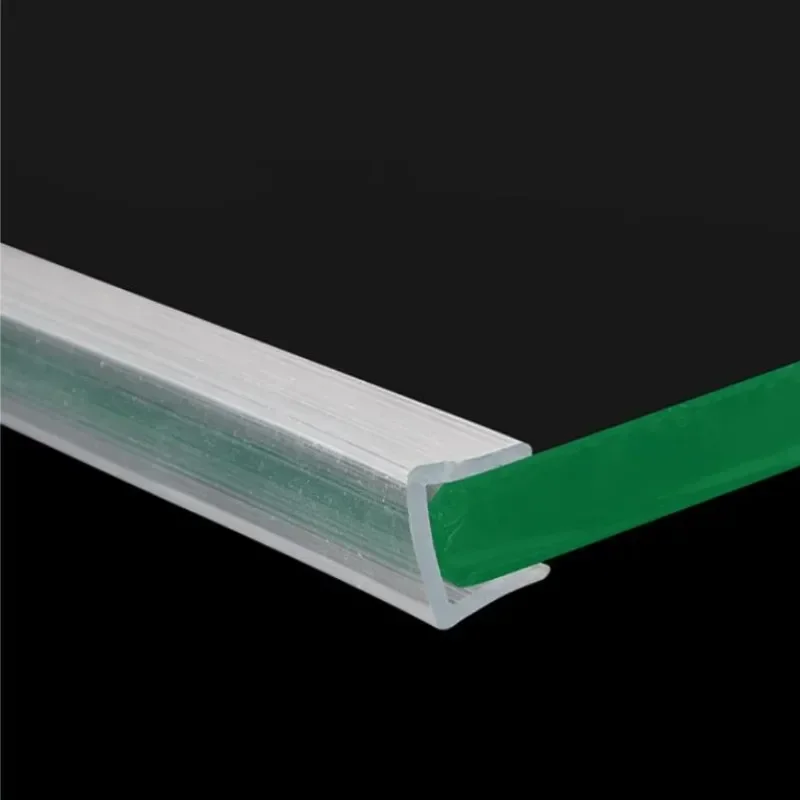 Door Seal Strip Window Seal Strip Sealing Strip Rubber Seal Strip Rubber Door Weatherstripping Door Weatherstripping Silicone Seal Strip Shower Door Seal Rubber Shower Seal 2m / lot U-Shaped Silicone Rubber Shower Door Glass Window Seal Weathering Strip For 5/8 / 10/12mm Glass