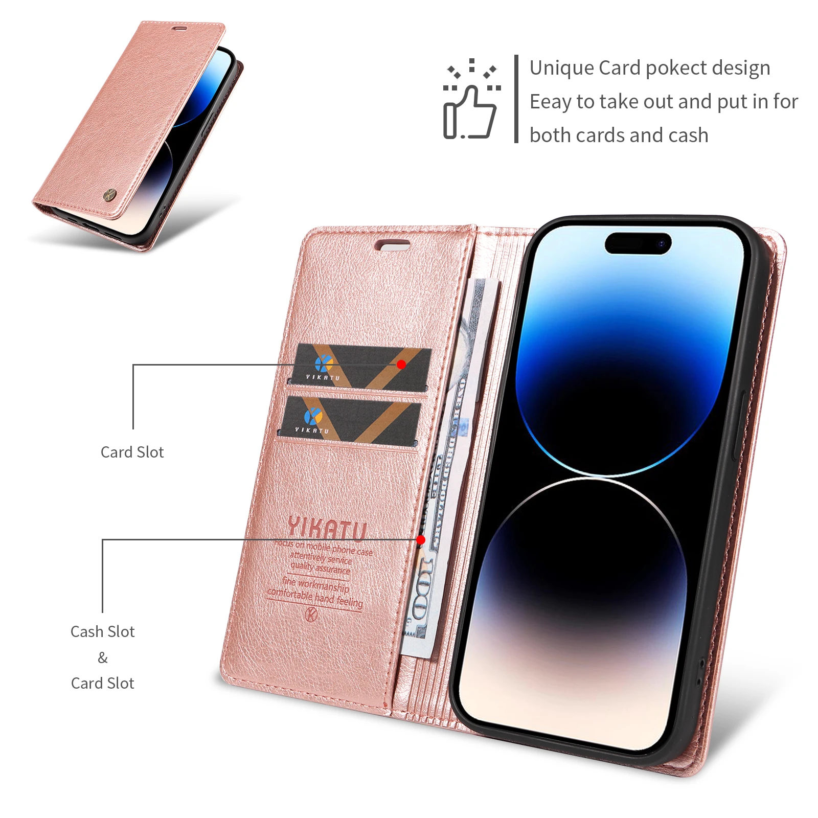 Stylish Wallet Phone Case with Multi-Device Compatibility