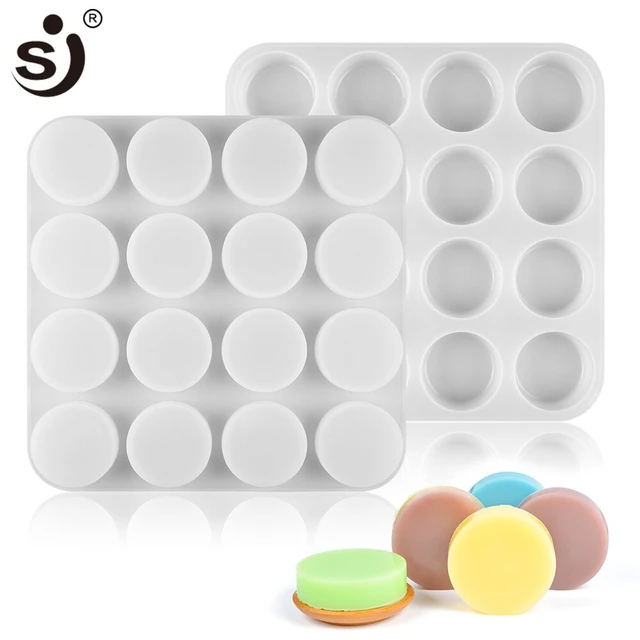 15 Cavities Small Circle Silicone Mold Diy Circle Soap Mold Circle Cylinder  Round Mold Silicone Mold Resin Mold Candle Mold - Soap Molds - AliExpress