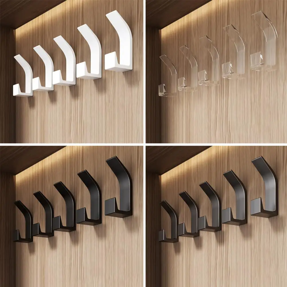 

Heavy-duty Coat Hook Waterproof Self-adhesive Wall Hooks for Bathroom Kitchen Organization Anti-slip Hangers for Towels Clothes