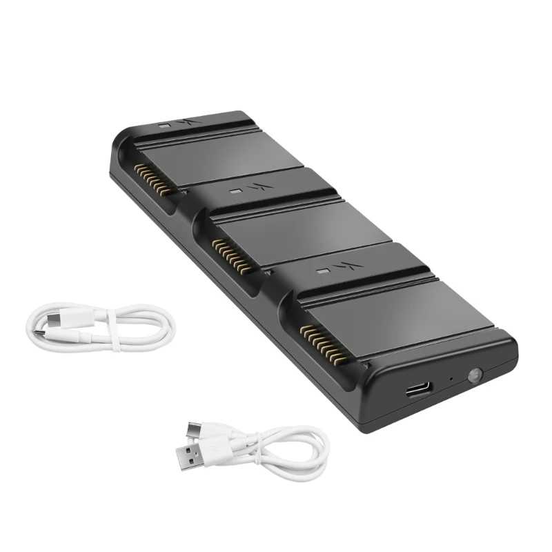 

Portable Battery Charging Hub for DJI Air 3 Flight with 3Slot Type C Port Fast Battery 5V-20V5A Input