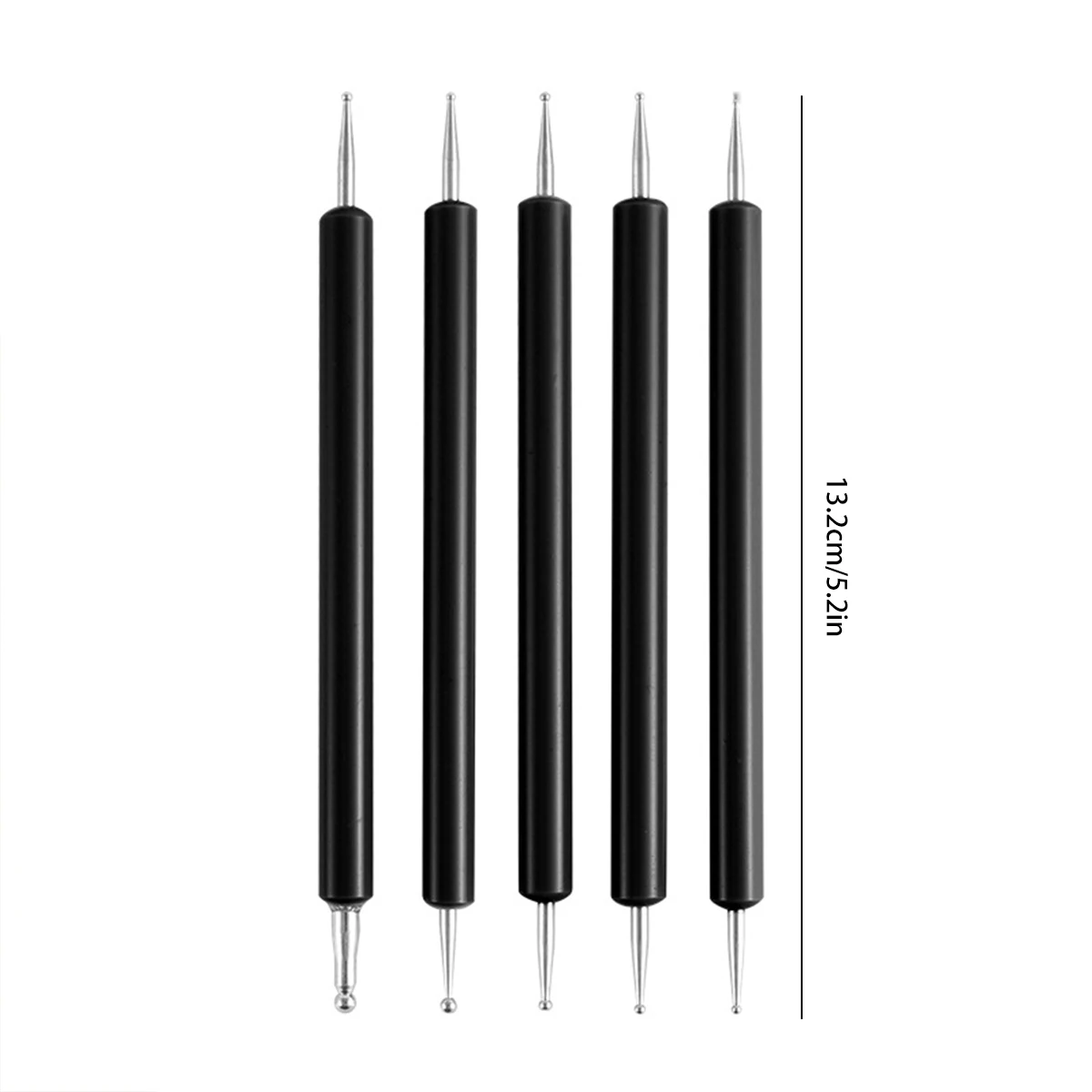Ball Embossing Stylus Embossing Tracing Pen Metal Score Tracing Pen Nail Dotting Tool DIY Nail Design Transfer Painti 5 Pack