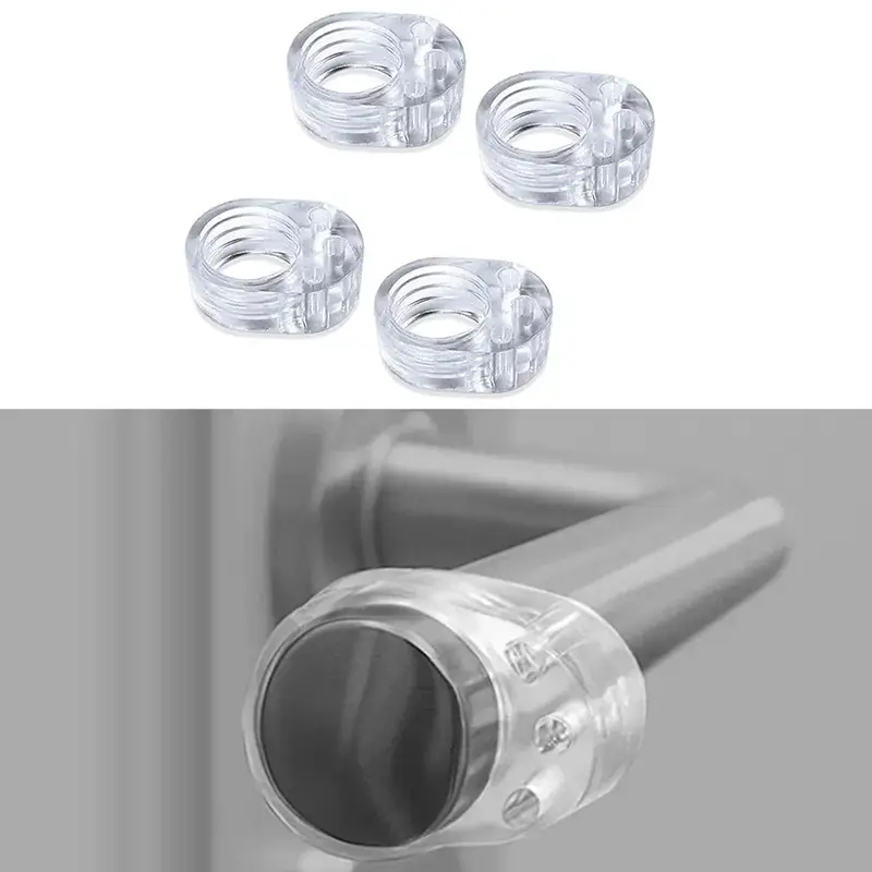 Door Stop Doorstop Baby Safety Supplies Transparent Silicone Door Handle Pad Home Improvement Wall Impact Buffer Skirt Bikini - Image 3