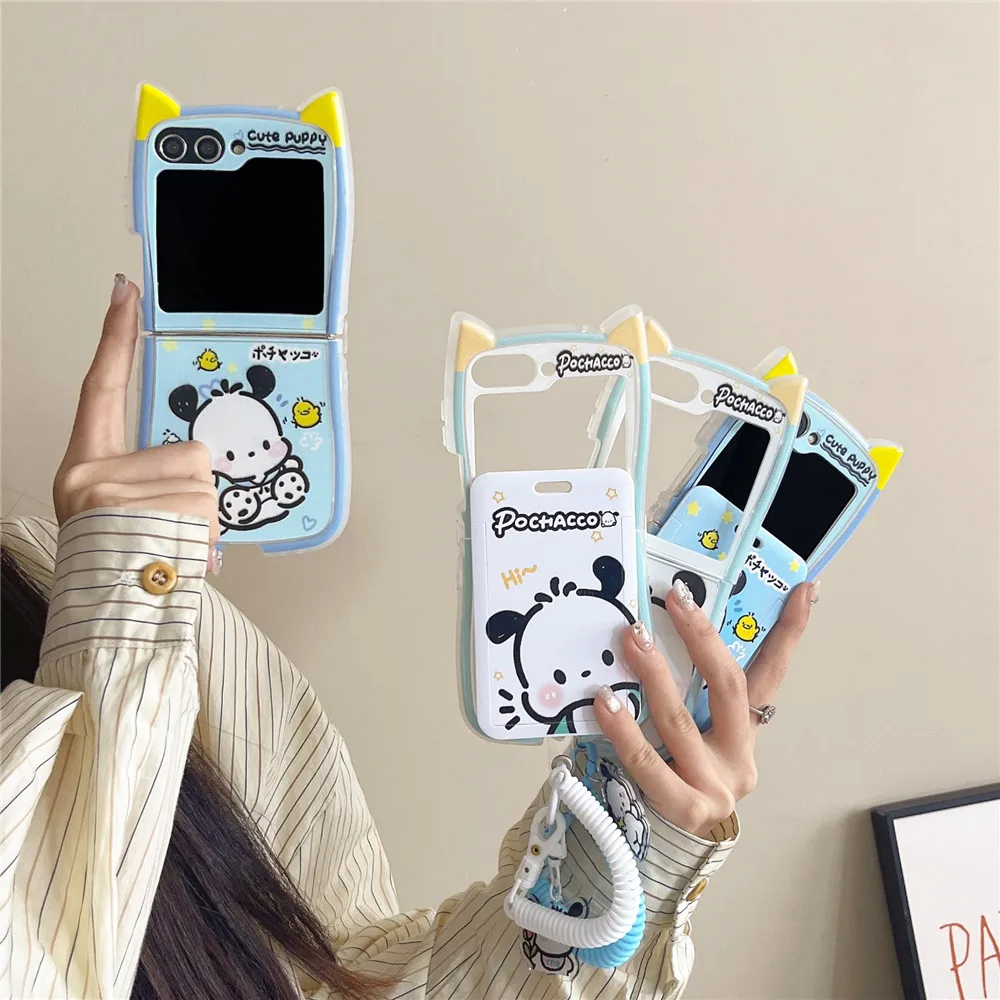 Charming Anime Pochacco Card Holder Cartoon Festival Gift Soft Cover Anti-Drop Case