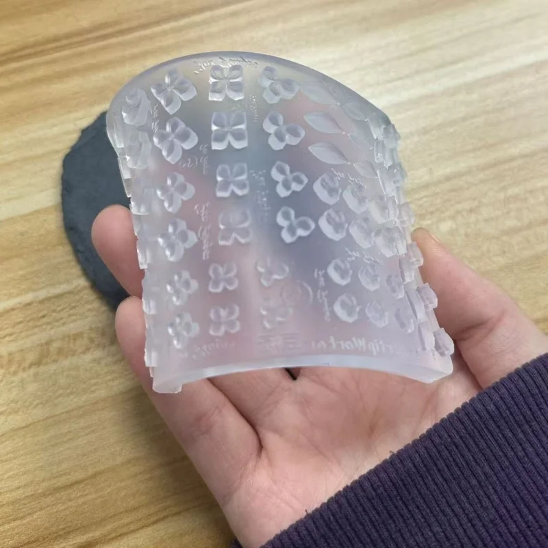 DIY 네일 아트 몰드 나비 난초 꽃잎 조합 3D 조각 실리콘 몰드 투명 쥬얼리 장식 몰드