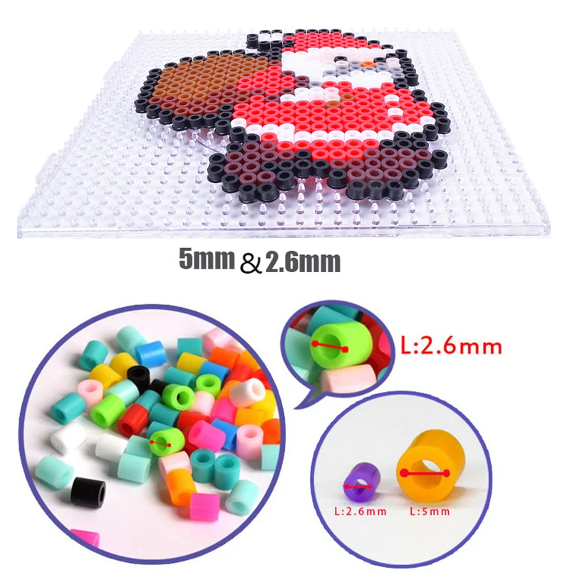 5mm/2.6mm 24/48/72 Color Hama Beads 3D Puzzle DIY Toy Ironing Quality Guarantee Perler Fuse Beads Educational Handmade Craft Toy