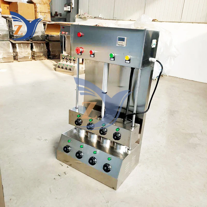 Sweet Barrel Pizza Forming Machine Cone Hand Hold Automatic Small 4-Head Spiral Hand-held Stainless Steel Shell Conch Equipment