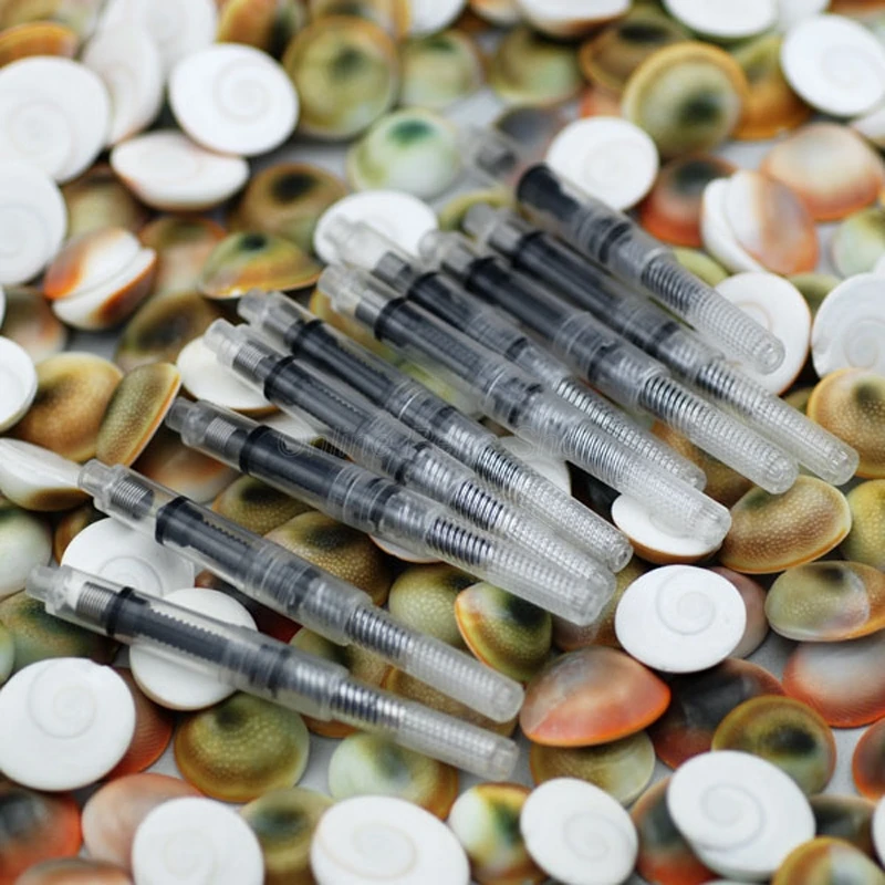 10 X Nuovissimo Convertitore Di Inchiostro In Metallo Con Penna Stilografica Da 2.6Mm Dimensioni Standard Internazionali