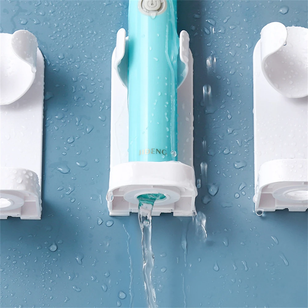 Traceless Toothbrush Holder Bath Wall-Mounted Electric Toothbrush Holders Adults Stand Hanger Bathroom Accessories Toothbrush Holder