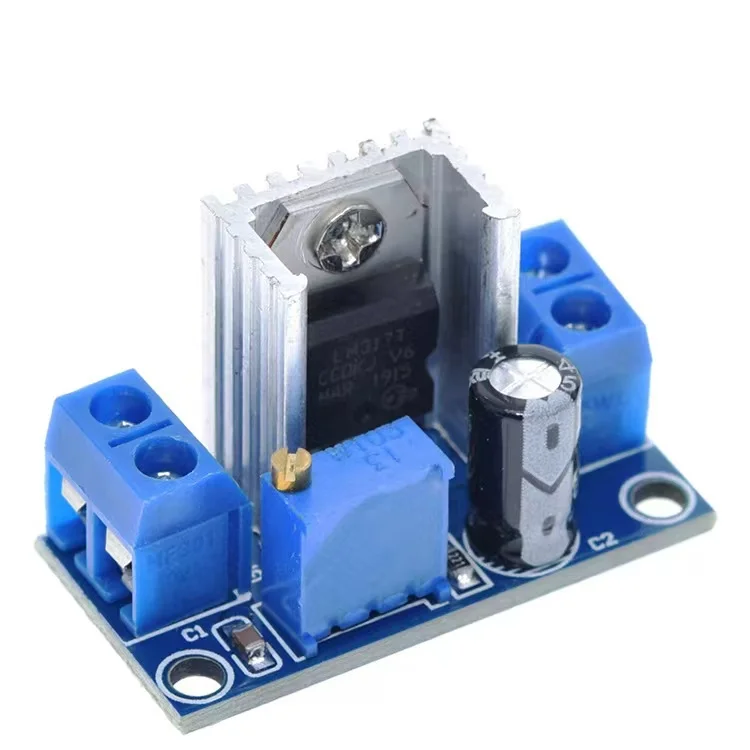 1PCS LM317 가변 전압 레귤레이터 전원 LM317 DC-DC 컨버터 벅 스텝 다운 회로 보드 모듈 선형 레귤레이터