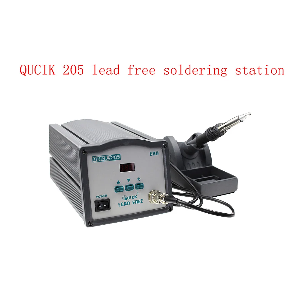 

150W High-Power Lead-Free Soldering Station Digital Display Thermostat Soldering Pen High-Frequency Rework Station QUICK 205