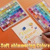 72-color pearlescent watercolor paint set - bright shining, professional coverage, light fastness - flash solid pigment 5