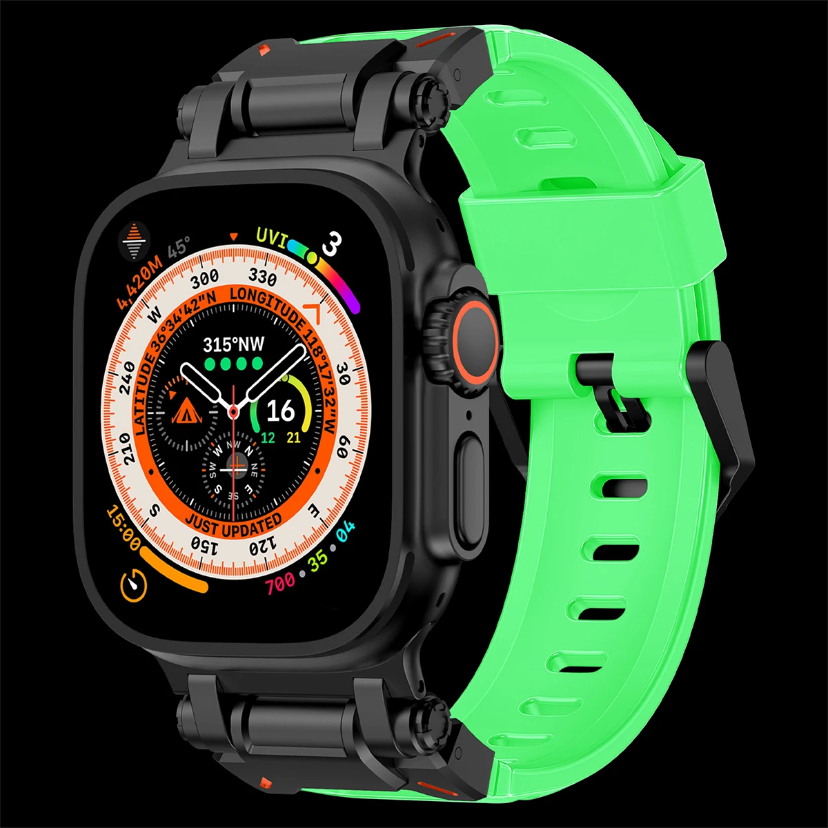 Titanium Silicone Loop Strap - Premium Sports Band