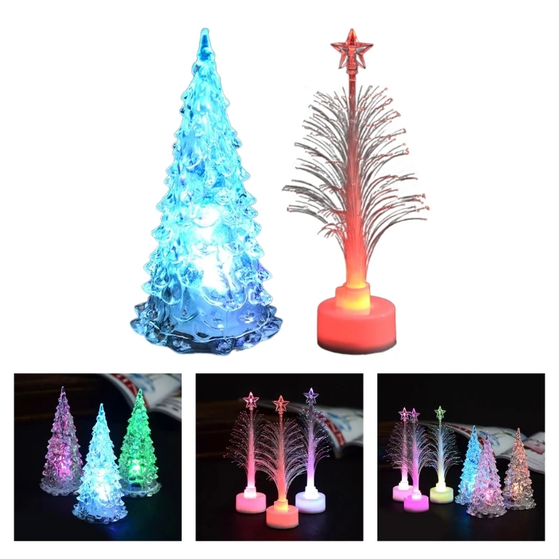 

Glowing Christmas Trees for Home Decor New Year Holiday Sign Table Decoration
