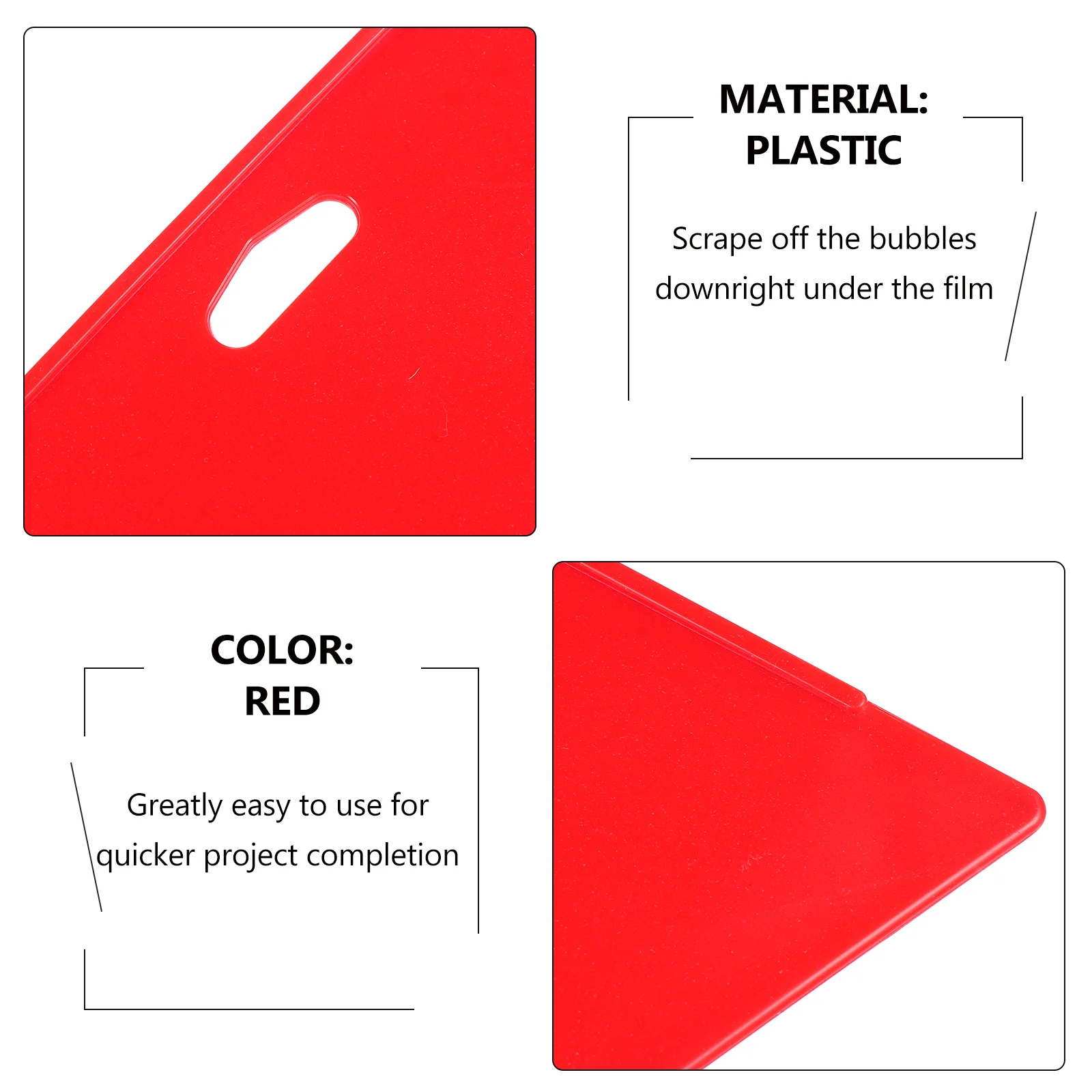 4 Pcs Scraper Plastic Squeegee Film Installing Squeegees Wallpaper Tool Scrapper vinyl squeegee,window tinting squeegee