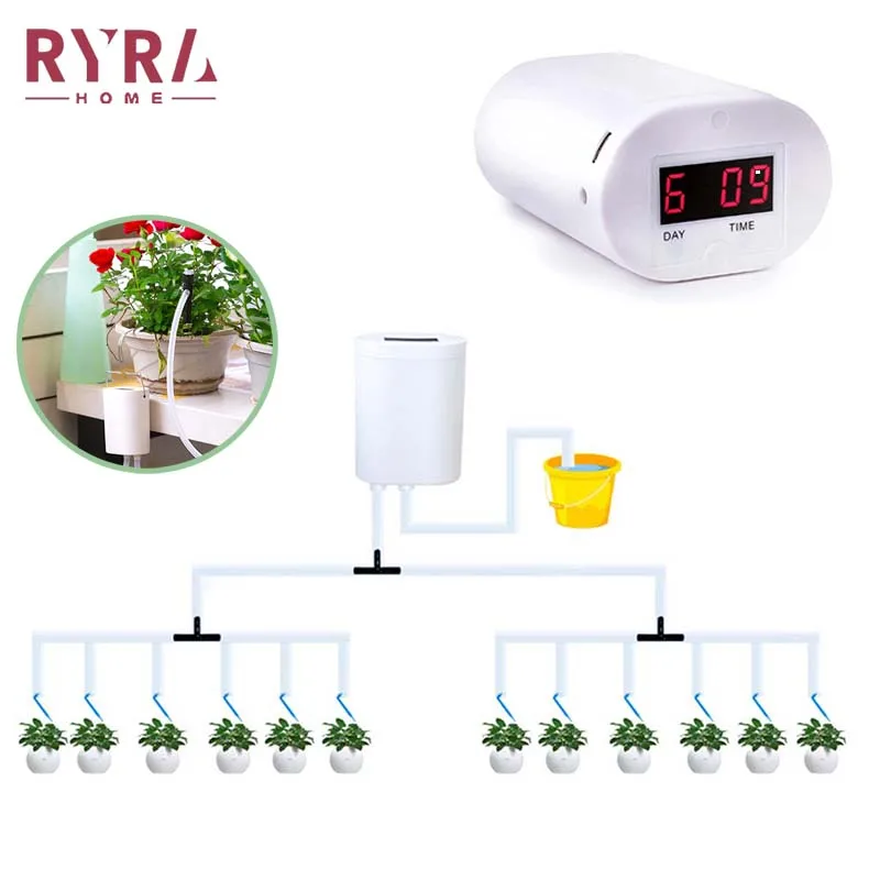 

Automatic Watering Pump Controller Timer Watering Device Drip Irrigation Indoor Plant Watering Device Plant Garden Gadget