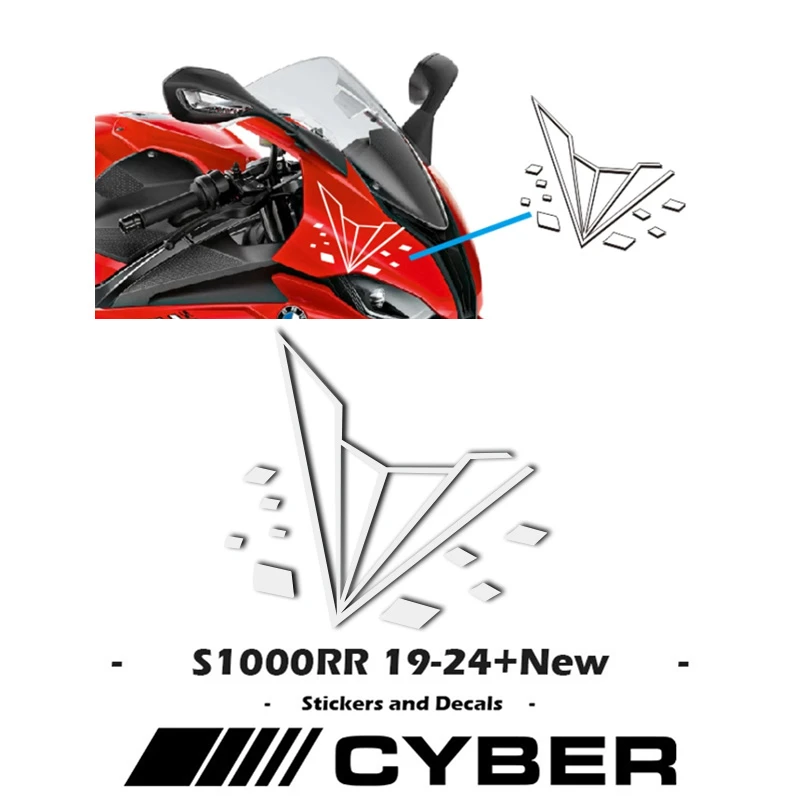 replacement fob case for chevrolet lova new sail evio transponder key shell right side key blade New Sticker on The Right Side of Fairing Shell, Head Shell Hollow Sticker Decal For BMW S1000RR 2019-2024