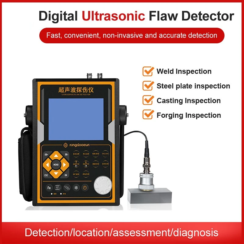 High Quality Ultrasonic Flaw Detector NDT with Extra Probes and Cables Digital