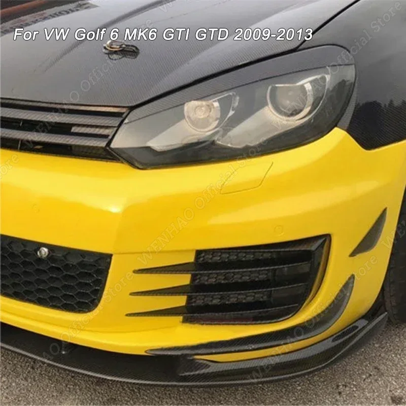 Front Bumper Canard Flare Mods Fin Splitter Wind Knife for Golf 6 MK6 MK7 VII GTI GTD 2012-Clubsport Body Kit car exterior accessories
