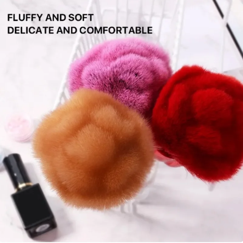 Nail Art Tools Rose-shaped Manicure Nail Brush Art Brush Nail Accessories Tool Makeup Polishing Dust Removal