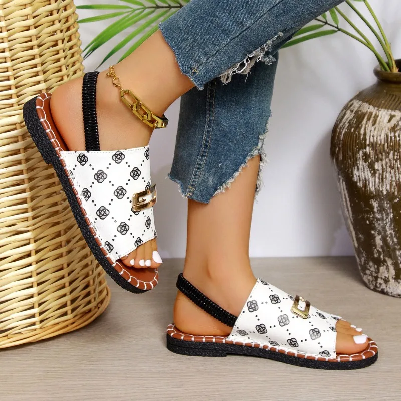 Women Casual Beach Holiday Sandals Summer Outdoor Flat Sandals Open Toe Women Shoes Women Sandals Women Flats