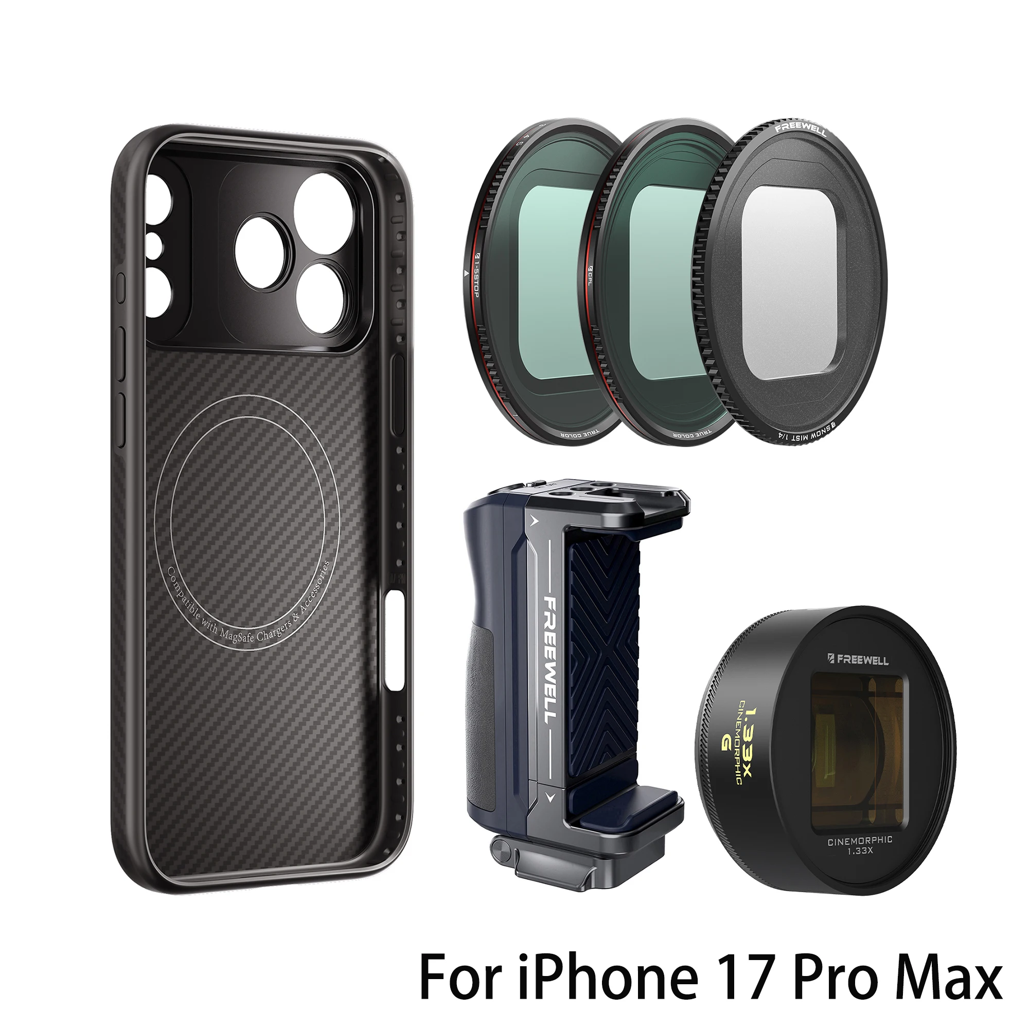 Freewell フィルムメーカー写真キット 17mm マウント付きスマホケース 