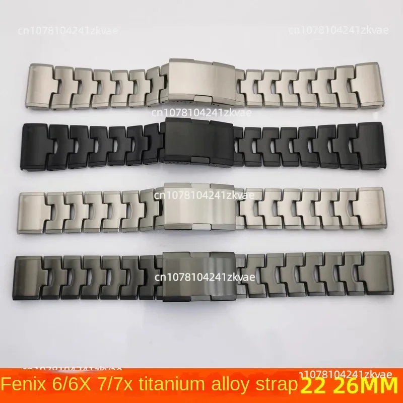 

Fenix 7 7x Quick Release Fenix6 Pre Titanium Alloy Watch Strap 22 Original Bracelet 26