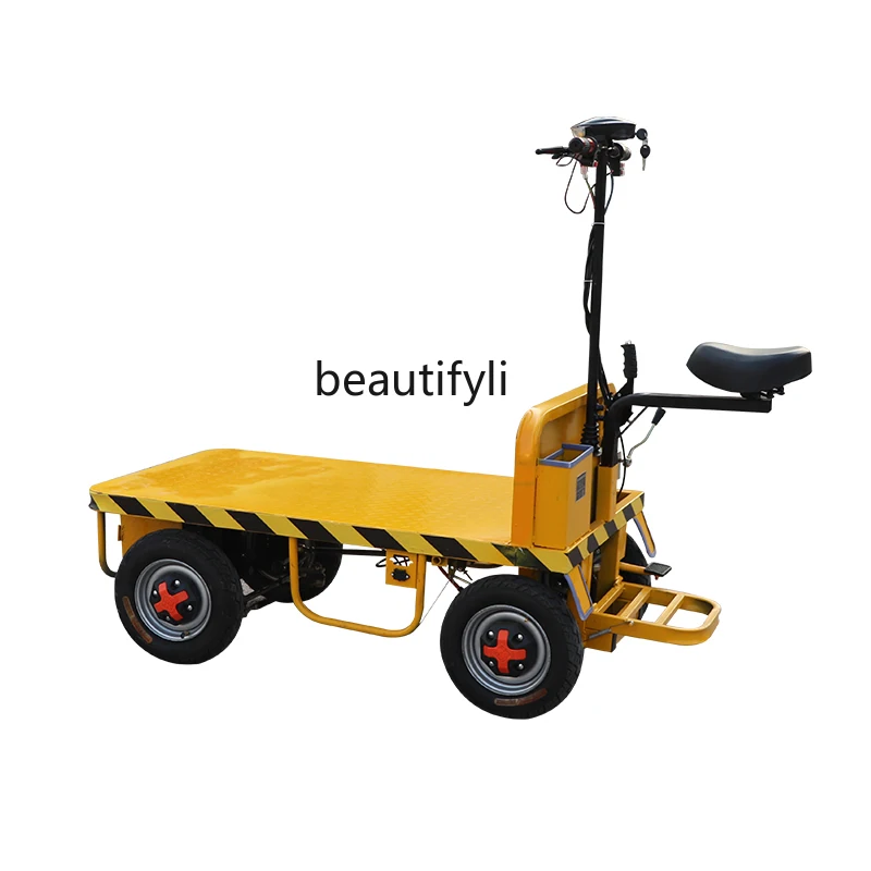 

Электрический фотоцикл грузовик Кинг Строительная площадка фургон тянуть грузоподъемность ручной нажимной складной грузовой прицеп