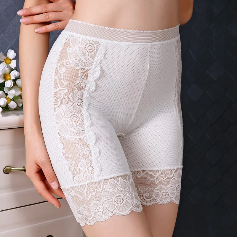 

2023 New Female Panties Lace Seamless Safety Short Pants Women's High Waist Stretch Shorts Briefs Slimming Underwear Lingerie