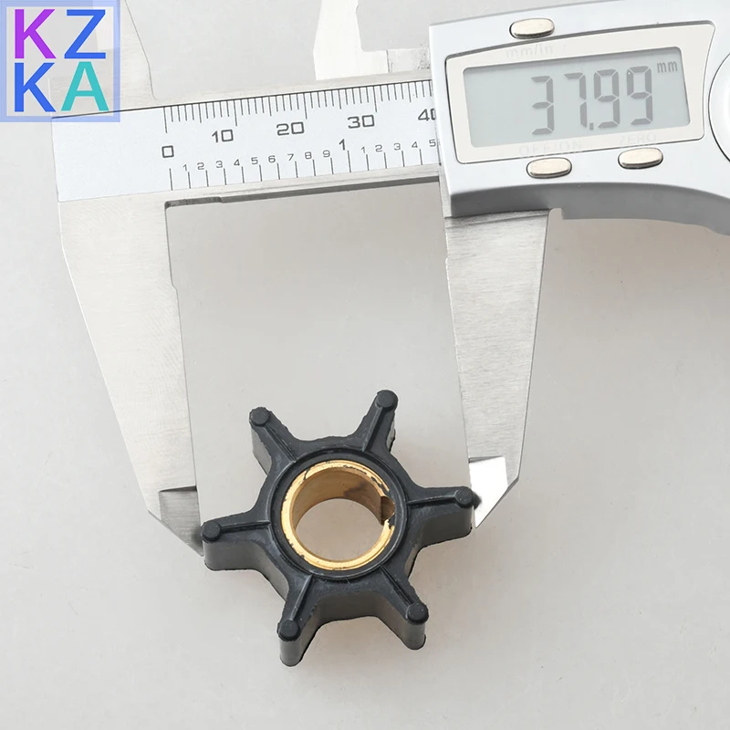 Water Pump Impeller For BRP Johnson Evinrude OMC 9.9 15 HP Boat Outboard Motors 386084 18-3050 500355 Replacement Rubber water pump impeller