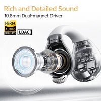 QCY Crossky C30S Open Ear Wireless Earphones Hi-Res with LDAC Ear Clip Earbuds Bluetooth 6.0 Clip On OWS Sports Headphones 40Hrs - Image 2