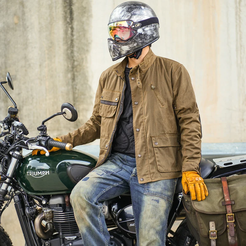 DEGEND BREEZE | Veste de Moto d'Été pour Hommes | Veste Moto Imperméable  avec Protection des épaules et des coudes - Veste Coupe Vent et Légère 