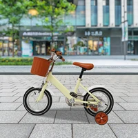Vélo d'apprentissage à pédales pour enfants de 12 pouces, capacité de charge de 40kg, rose/jaune/vert pour 2-4 ans 3