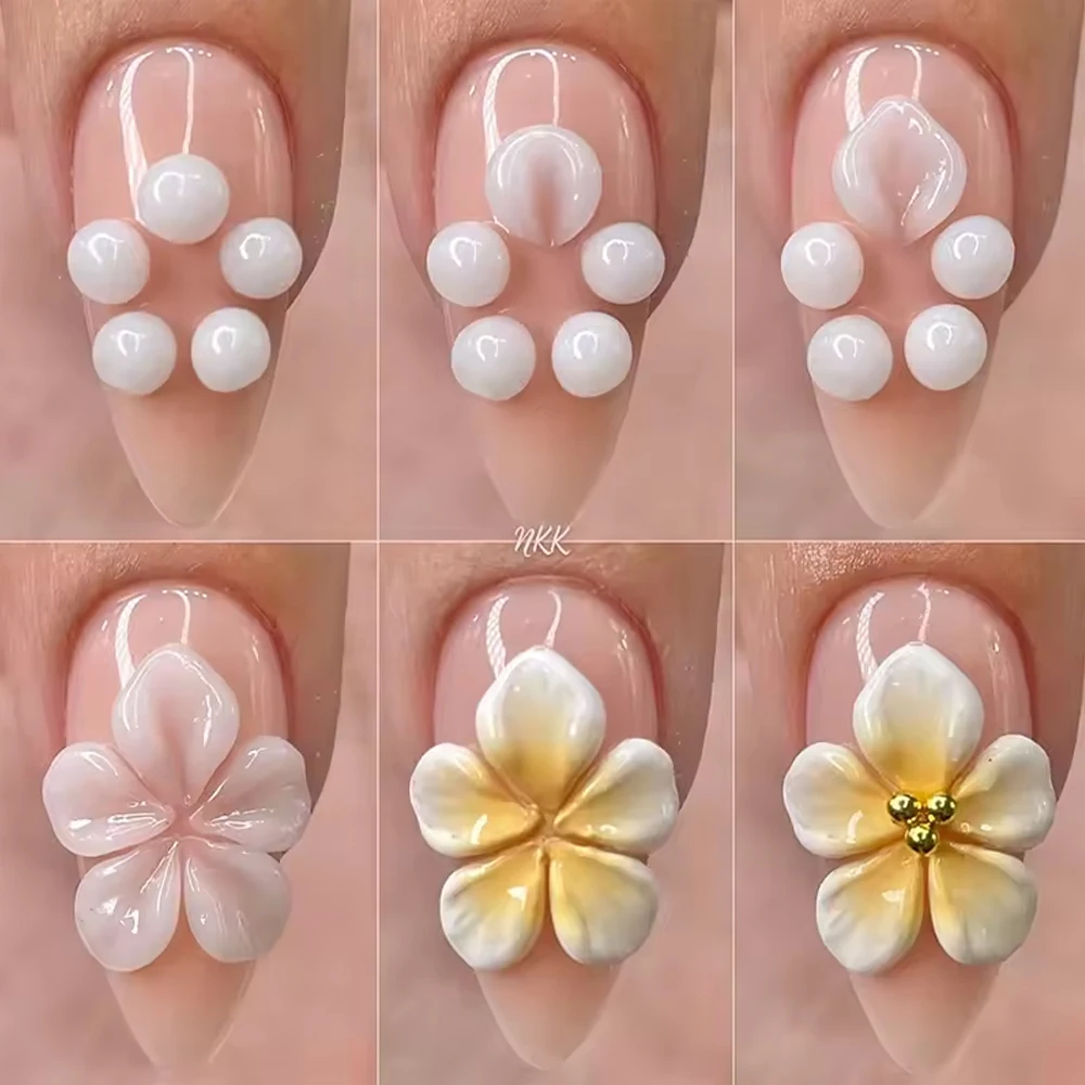 15ml Clear/White Non Stick Hand Extension Gel For Carving Flower