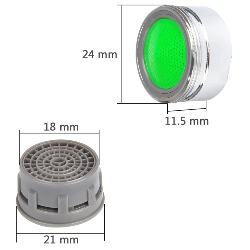 Kitchen Faucet Aerator 20 Pcs Water Saving Basin Kitchen Faucet Bubbler Inner Core Faucet Splash Head Accessories Filter Outlet Water Tanker